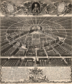 Stadtansicht Karlsruhe 1739