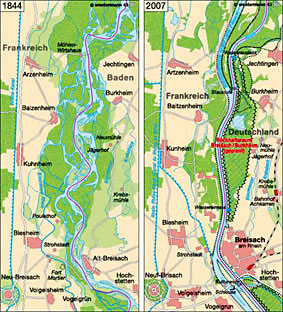 Rheinbegradigung 1844 2007